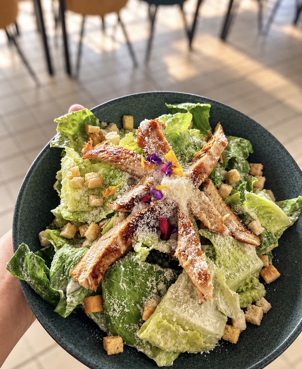 Ensalada Cesar con pollo